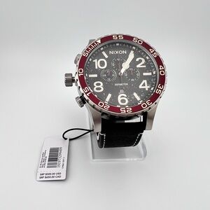 Nixon 51-30 Chrono Leather 51mm, 300 meter/30 ATM